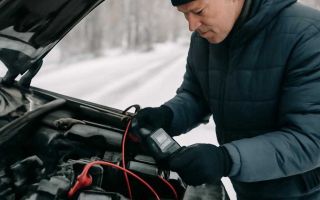 Проверка аккумулятора перед дальней зимней поездкой