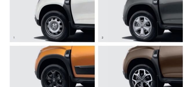 Размер колесных дисков Рено Дастер (renault duster): разболтовка, допуски, давление