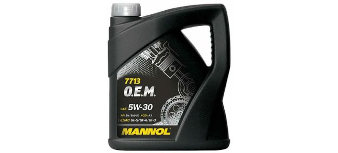 Обзор масла Mannol 7713 O.E.M. 5W-30