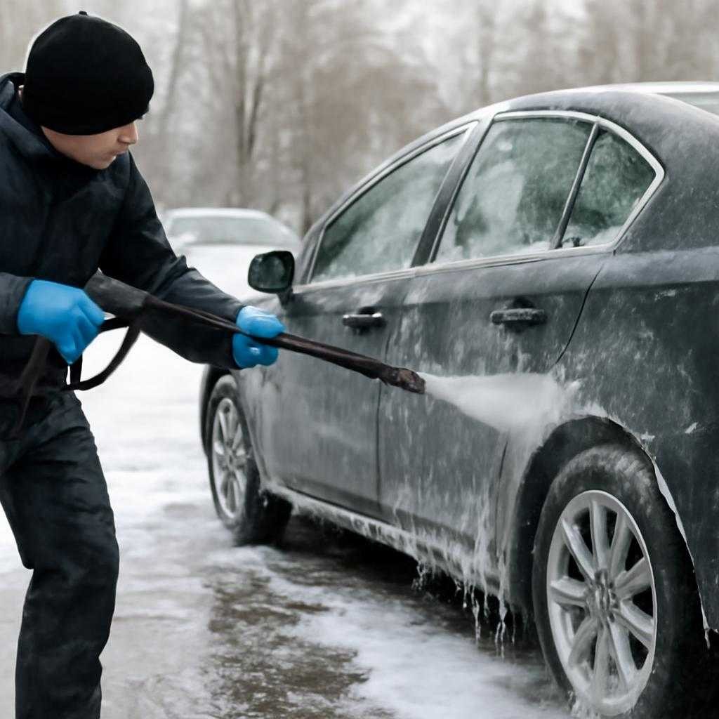 зимняя мойка