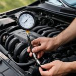 Проверка давления в системе смазки двигателя на прогретом моторе