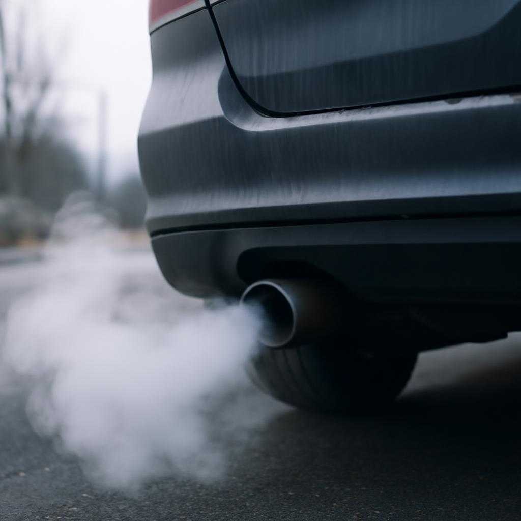 дым из выхлопной трубы на холодном запуске